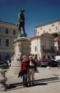 prof. Christian Cheret in Alenka, Piran, 2004